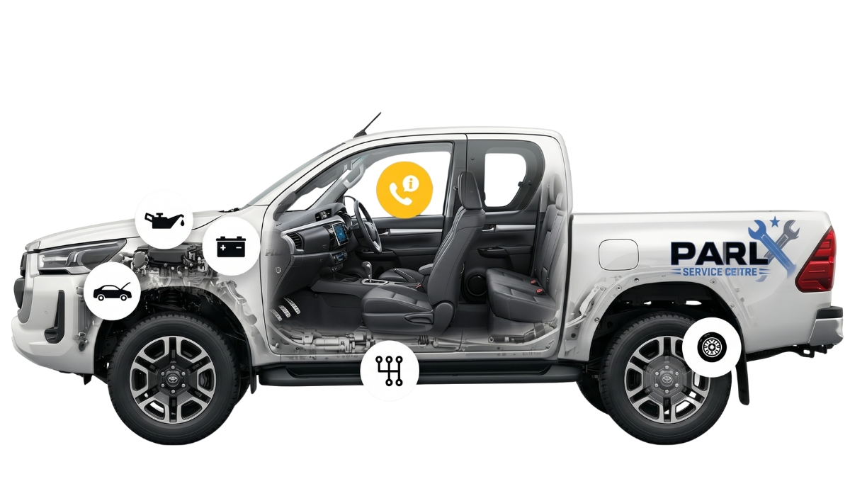 Vehicle cutaway — Parl Service Centre